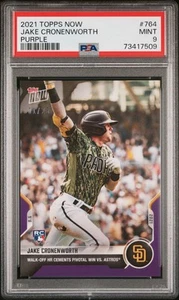 2021 Topps Now Jake Cronenworth #764 RC Purple Parallel 1/25 PSA 9 - Picture 1 of 2