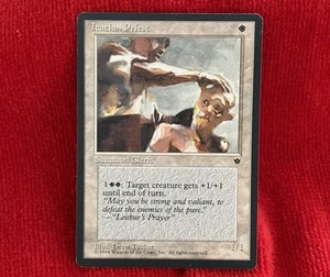 MTG Icarian Priest Summon Chierico Carta Bianca Bordo Nero - Foto 1 di 2