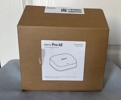 BRAND NEW eero Pro 6E (1-Pack) Tri-Band Mesh Wi-Fi 6E Router Open Box S010001 - Image 1 of 4