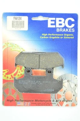 Front Organic Brake Pads EBC FA124 For 87-88 Honda CBR1000F & For 86-87 VFR700F - Image 1 of 3