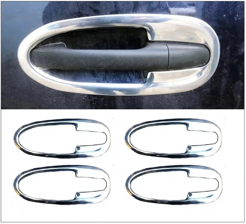 Fits Mercedes SPRINTER W907 2018 UP Chrome Door Handle Outer Trim 4 door S.STEEL Foto 1 de 3