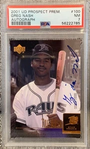 Greg Toe Nash 2001 Upper Deck Prospect Premieres 100 Autograph PSA 7 Low Pop RIP - Picture 1 of 2
