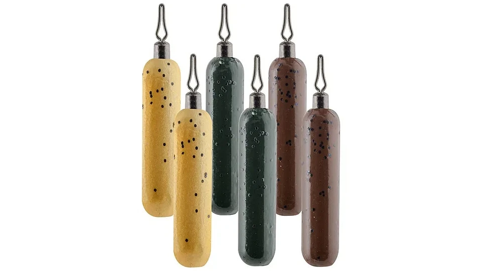 Pesas South Bend Drop Shot, cilindro, 3/8 oz, colores surtidos, 6 piezas Foto 1 de 1