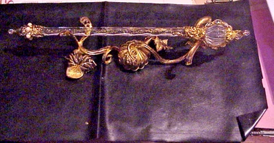 Varita mágica y soporte Franklin Mint Cenicienta Hada Madrina Chapado en oro 24K Foto 1 de 4