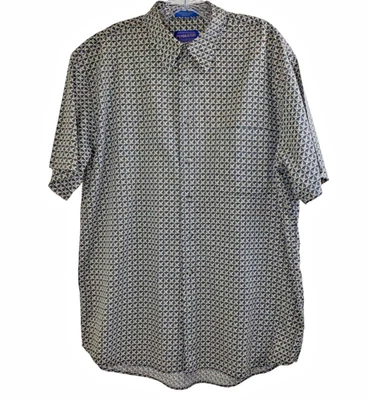 Pendleton Mens Short Sleeve Shirt Size Large Geometric Button Down Tribal Abstra - Image 1 of 4