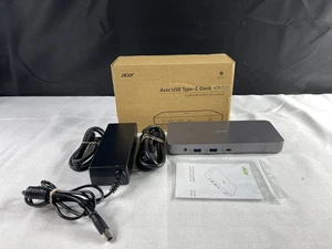 Acer G20DK2 Black HDMI DP USB 3.1 Type-C Dock D501 ADK020 Works With Chromebook - Picture 1 of 9