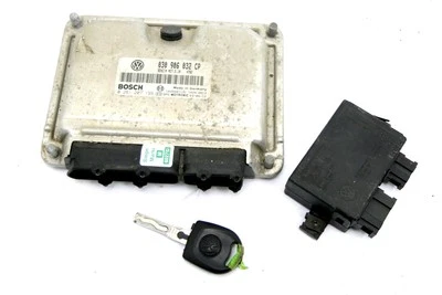 VW Lupo 6X Centralina 1,0L 37Kw 50Ps AUC Motore 030906032CP + Immobilizzatore - Immagine 1 di 2