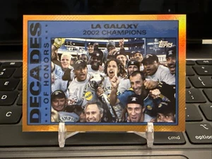 2025 Topps MLS 30th Anniversary LA Galaxy Decades of Honors Orange Foil /25 - Picture 1 of 2