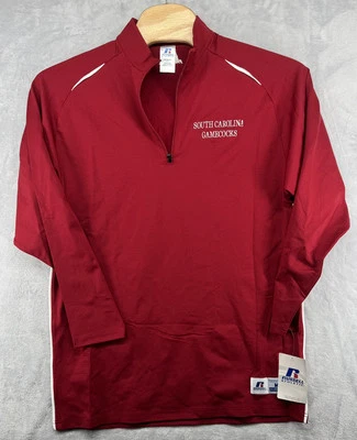 Russell Dri Power South Carolina Gamecocks 1/4 Zip LS Shirt Garnet Size M NWT - Image 1 of 4