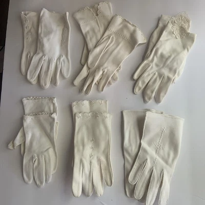 Lote De 6 Pares De Guantes De Té De Colección Para Niños Niñas S/XS Pequeños Foto 1 de 4