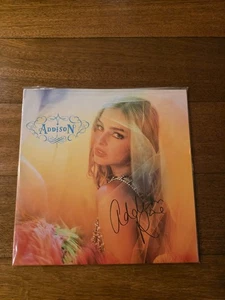 Addison Rae SIGNED Cover Jacket Vinyl Record Album Debut LP Presale Autograph - Picture 1 of 5