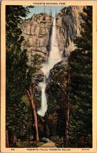 Yosemite National Park Yosemite Valley Jul 10 1944 Linen Postcard - Picture 1 of 4