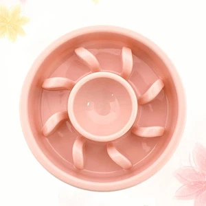 Creative Pet Food Slow Feeder Educational Dog Cat Feeding Dish Prcatical Puppy - Picture 1 of 11