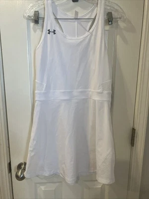 Nuevo con etiquetas Vestido de tenis Under Armour para mujer talla M blanco Foto 1 de 4