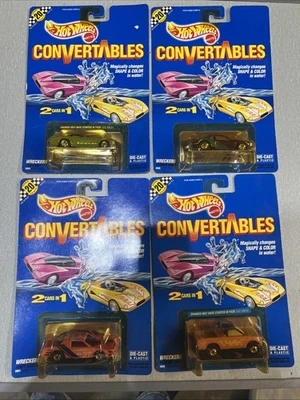 Hot Wheels Blackwall Convertibles Destructores Sin Abrir 1990 Lote De 4 Foto 1 de 4