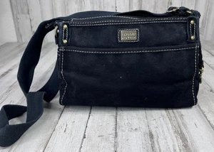 The Sak Black Corduroy Material Hobo Bag Purse With Charm Chain - Picture 1 of 21