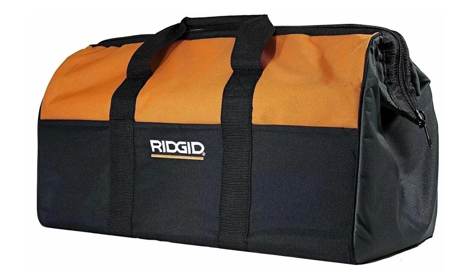 Ridgid Genuine Heavy Duty Canvas Power Tool Contractor’s Bag (22” x 11” x 10”) - Image 1 of 4