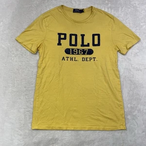 Polo Ralph Lauren 1967 Athl. Abt. Grafik T-Shirt Gelb Navy Tee - Bild 1 von 7