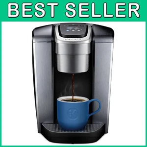 Single Serve Kaffeebrüher, 8-12 Unzen Brühgröße, gebürstetes Silber - Bild 1 von 14