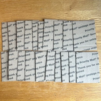 20 Cardboard Corrugated Sleeves 3" x 4” Sports Card Mail Shipping Protectors - Image 1 of 4