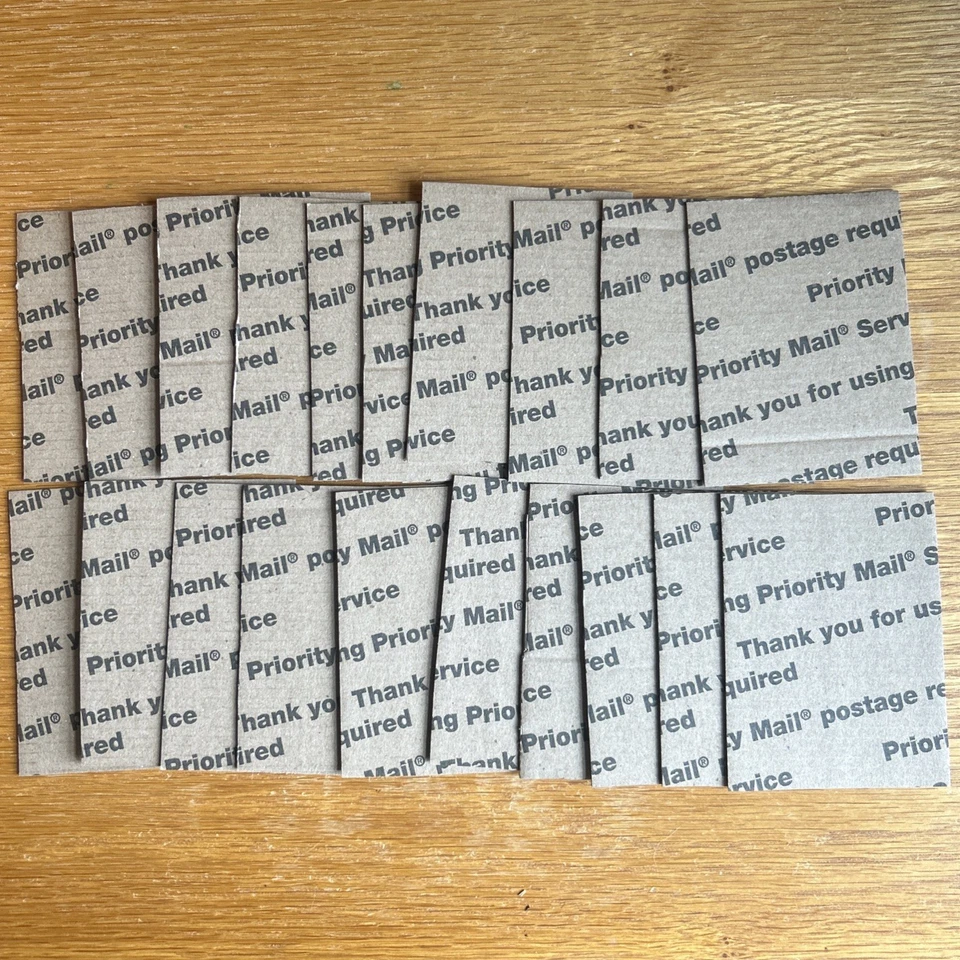 20 Cardboard Corrugated Sleeves 3" x 4” Sports Card Mail Shipping Protectors - Image 1 of 4