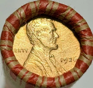 ROTOLO CENTESIMO DI GRANO LINCOLN 1926 - VG-XF Rosso-RB a colori! 47 bellissimi centesimi vintage - Foto 1 di 4