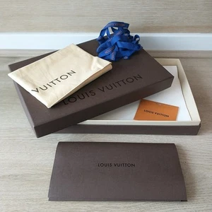 Louis Vuitton Box Dust Bag Envelope Ribbon Empty Storage Small Gift 30x21x6cm - Picture 1 of 6
