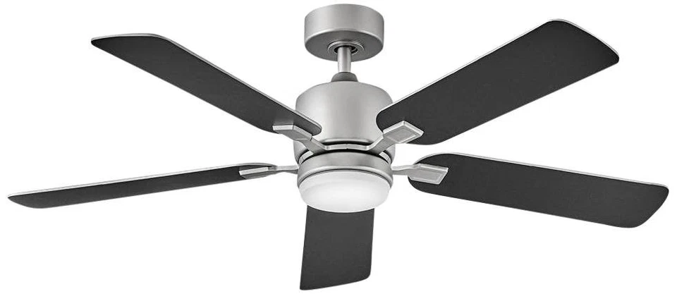 Ventilador de teto interno LED 52" Hinkley Afton aço acetinado com controle de parede - Imagem 1 de 1