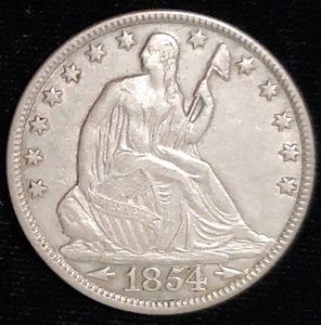1854-O Sitzende 50c vz-au - Bild 1 von 2