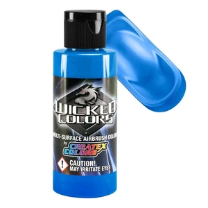 Createx Wicked Colors Laguna Blue Opaque Airbrush Paint Color 2oz W013 - 2Z - Picture 1 of 1