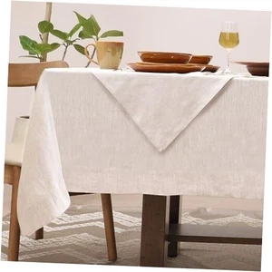 Leinen Tischdecke 100% Reines Leinen Tischdecke für Rechtecktische Maschine  - Bild 1 von 7