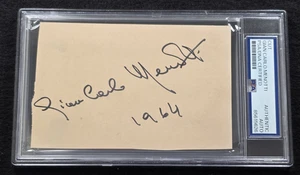 Rare 1964 GIAN CARLO MENOTTI Cut Signature - ITALIAN OPERA COMPOSER - PSA - Bild 1 von 4