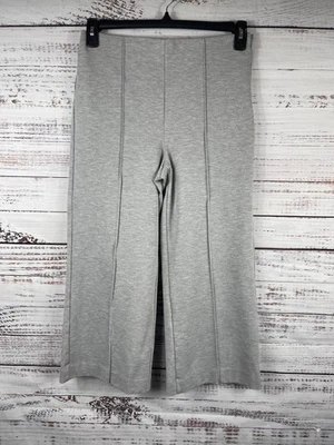 Брюки женские Ann Taylor средние серые широкие укороченные понте кулотта на боковой молнии - Изображение 1 из 4