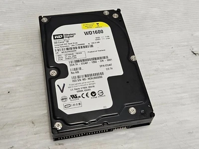 WD Caviar SE WD1600, 160GB, IDE HARD DISK DRIVE, 3.5", NO BAD SECTORS, WORKING - Image 1 of 3