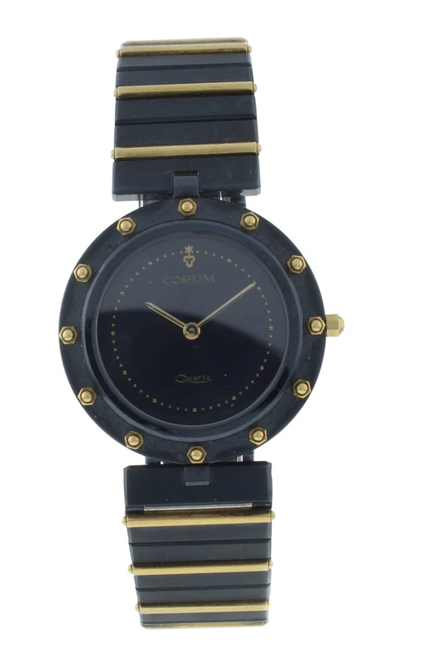 Reloj Corum Clipper Club 32 mm cuarzo acero y oro amarillo 18k para dama 934.25.31V36 Foto 1 de 4