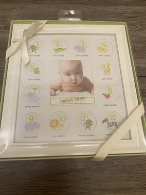 Baby Picture Frames Baby’s First Year Photo Frame Baby Shower Gift - Изображение 1 из 2