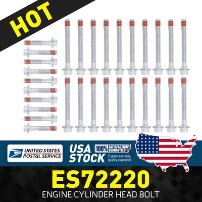 New Premium ES72220 Engine Cylinder Head Bolt For Chevrolet Avalanche 2007-2013 - Image 1 of 4