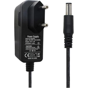 AC/DC 5V 2A Netzadapter für CCTV Kameras & LED Lichter, 5.5 x 2.1 mm, Schwarz - Bild 1 von 2
