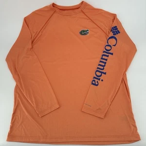 Columbia PFG Shirt Mens 2XL Omni-Shade Long Sleeve Fishing Florida Gators Orange - Picture 1 of 7