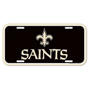 Wincraft NFL License Plate Sign - New Orleans Saints - Picture 1 of 2