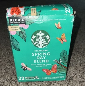 Starbucks Spring Day blend K-Cup 22 cups. Dusted Cocoa And Dried Fruit. - Picture 1 of 2