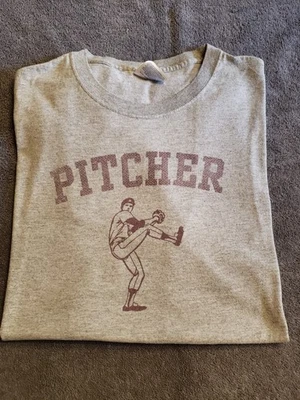 Vintage AJAXX63 Baseball Pitcher T-Shirt  - Gay Interest  - Size L - Image 1 of 4