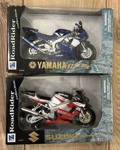 Lot Of 2 Ray Road Rider Collection Yamaha YZF-R1 & Suzuki GSX-R750 Motorcycle - Picture 1 of 12