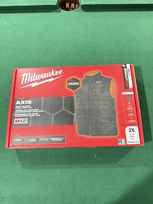 Milwaukee Men's 2X-Large M12 12V Lithium-Ion Cordless Axis Black Heated Vest Kit - Image 1 of 3