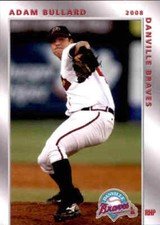 2008 Danville Braves Grandstand 2 Adam Bullard Greenville South Carolina SC Card