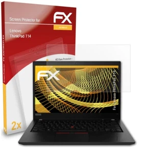 atFoliX 2x Screen Protector voor Lenovo ThinkPad T14 mat&schokbestendig - Afbeelding 1 van 9