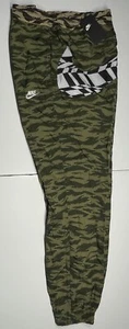 NIKE SWOOSH WOVEN PANT Medium Olive & White AO0863 222 LARGE - Picture 1 of 14