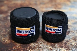 Repsol Honda Brake Reservoir Sock Covers x 2 Fireblade, CBR1000 CBR600 - Picture 1 of 1