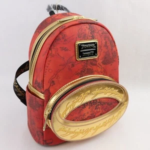 Loungefly The Lord of the Rings Mini Backpack One Ring Glow Eye of Sauron Elvish - Picture 1 of 18