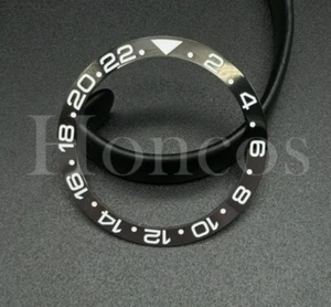 38 mm Cerámica Negro Gris Bisel Inserto GMT Se Adapta a Rolex GMT Master 126710GRNR - Imagen 1 de 5